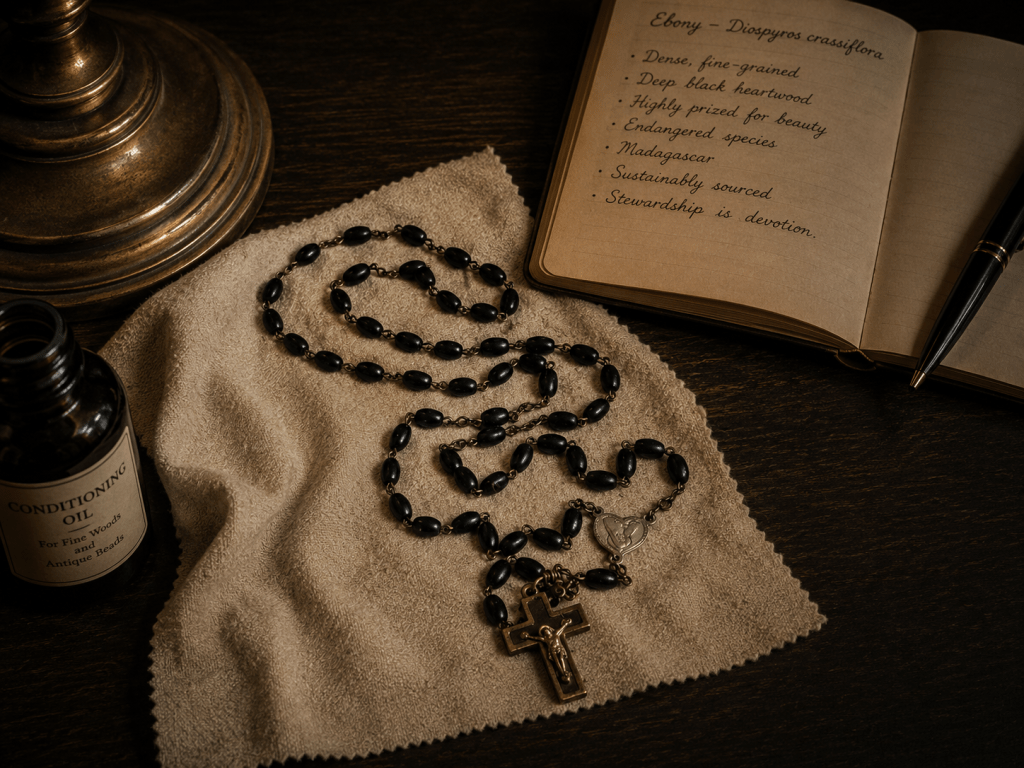 Ebony Wood: Reading an Ebony Wood Rosary; Aging, Care, and Collector&nbsp;Clues