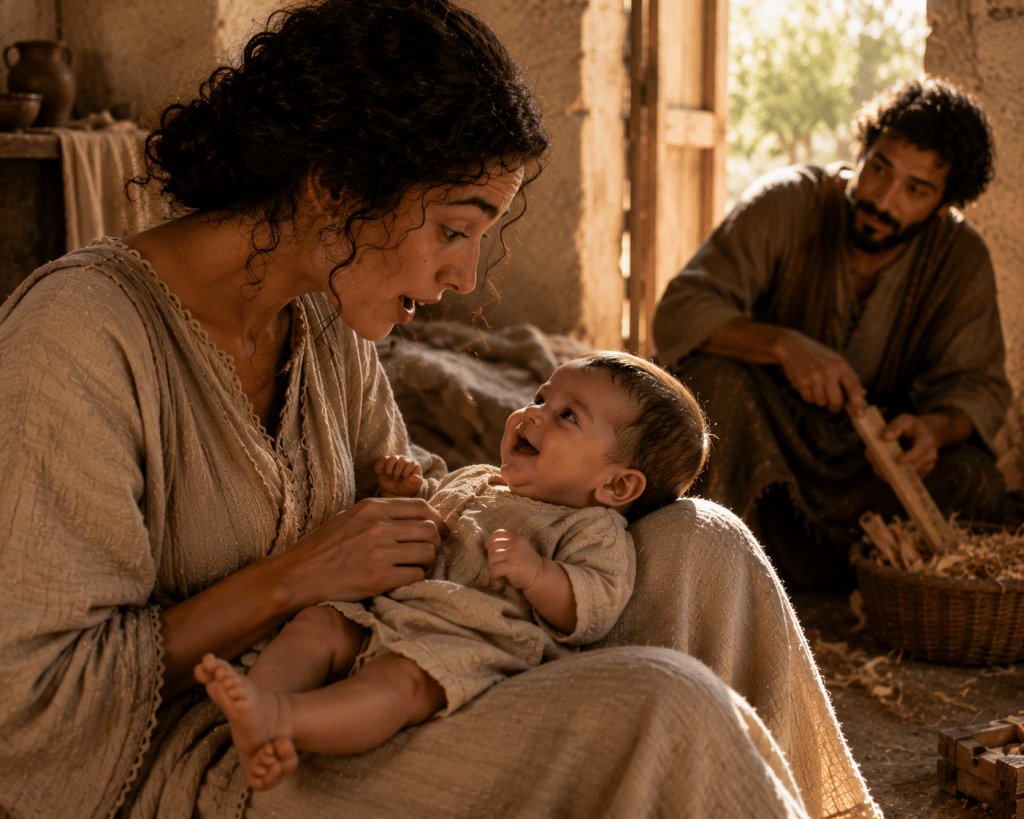 What did Mary feel the first time Jesus smiled specifically at&nbsp;her?