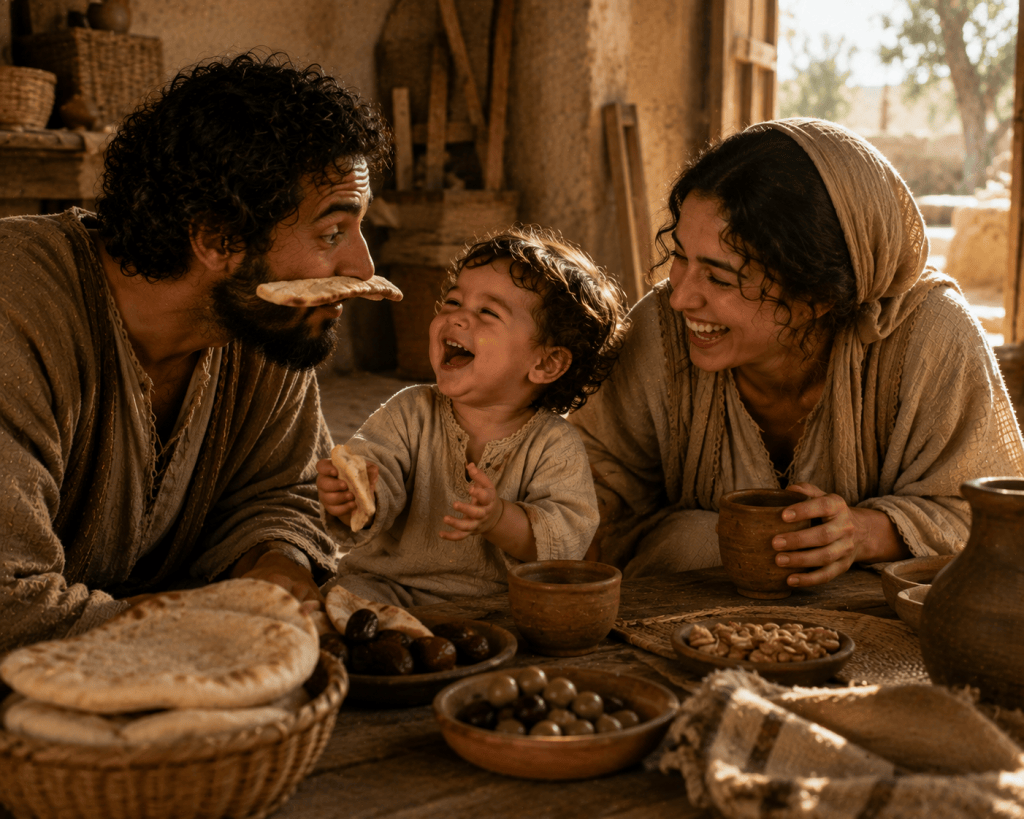What ridiculous little thing made toddler Jesus&nbsp;laugh?